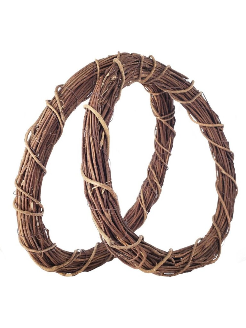 Set of 2 Large 18-Inch Grapevine Wreath Bases for DIY Home Decor & Crafts